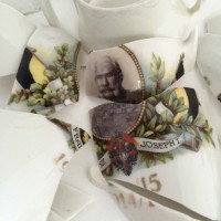 Detail scherven met Franz Joseph I
