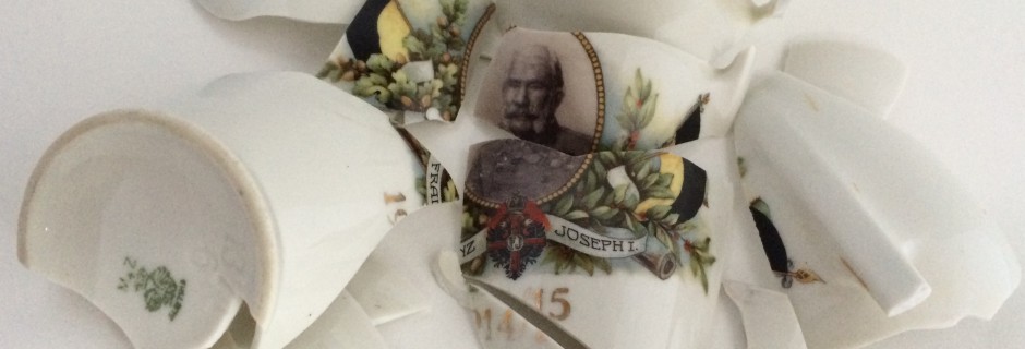 Scherven vaas met Franz Joseph I