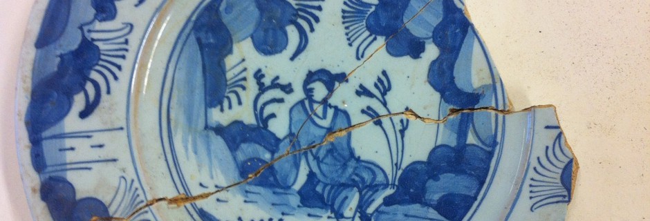 Bordje tinglazuuraardewerk, Archeologie Delft