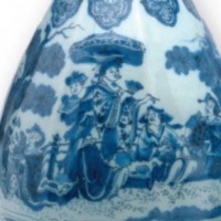 Delfts aardewerk, Chinese dame met parasol, privécollectie